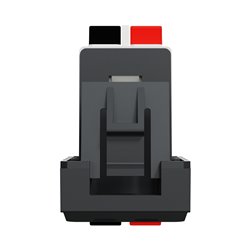 Prise haut-parleur 1 sortie rouge + noir Unica NU348754 anthracite 1 module mécanisme seul