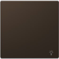 Enjoliveur pour commande simple avec picto lampe D-Life MTN3302-6052 mocca 