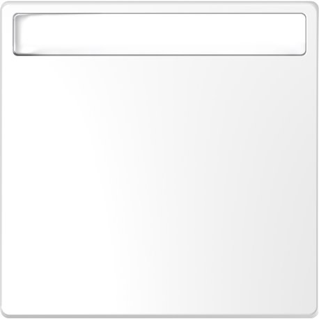 Enjoliveur pour commande simple avec porte-étiquette D-Life MTN3360-6035 blanc lotus 