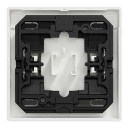 Enjoliveur pour commande simple avec porte-étiquette D-Life MTN3360-6037 blanc nordic mat 