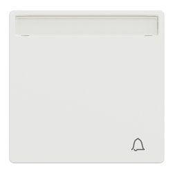 Enjoliveur pour commande simple avec porte-étiquette D-Life MTN3360-6037 blanc nordic mat 