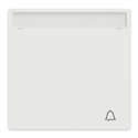 Enjoliveur pour commande simple avec porte-étiquette D-Life MTN3360-6037 blanc nordic mat 