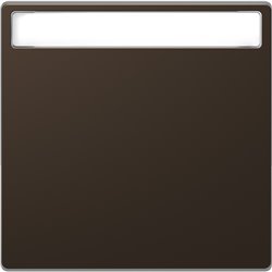 Enjoliveur pour commande simple avec porte-étiquette D-Life MTN3360-6052 mocca 