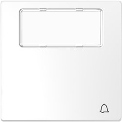 Enjoliveur pour commande simple étiquette picto carillon D-Life MTN3365-6035 blanc lotus 