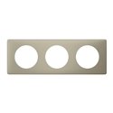 Plaque Celiane poudré 3 postes finition argile 066713