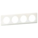 Plaque Celiane laqué 4 postes finition Blanc 066634