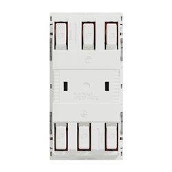 Prise double 2P+T FR 45° connexion rapide Unica NU306930 Aluminium mécanisme seul