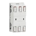Prise double 2P+T FR 45° connexion rapide Unica NU306930 Aluminium mécanisme seul