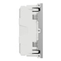 Prise double 2P+T FR 45° connexion rapide Unica NU306930 Aluminium mécanisme seul