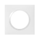 Plaque carrée dooxie 1 poste finition blanc 600801