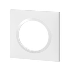 Plaque carrée dooxie 1 poste finition blanc 600801