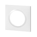 Plaque carrée dooxie 1 poste finition blanc 600801