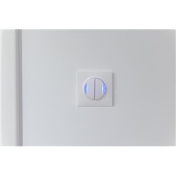 Plaque carrée dooxie 1 poste finition blanc 600801
