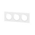 Plaque carrée dooxie 3 postes finition Blanc 600803