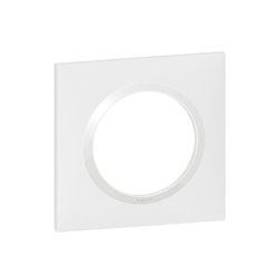 Lot de 100 plaques carrées dooxie 1 poste finition blanc 600941