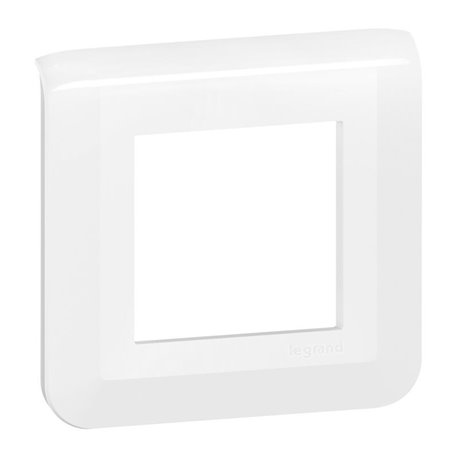 Plaque de finition Mosaic pour 2 modules blanc 078802L Plaque de finition Mosaic pour 2 modules blanc 078802L