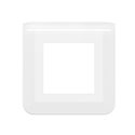 Plaque de finition Mosaic pour 2 modules blanc 078802L