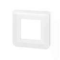 Plaque de finition Mosaic pour 2 modules blanc 078802L