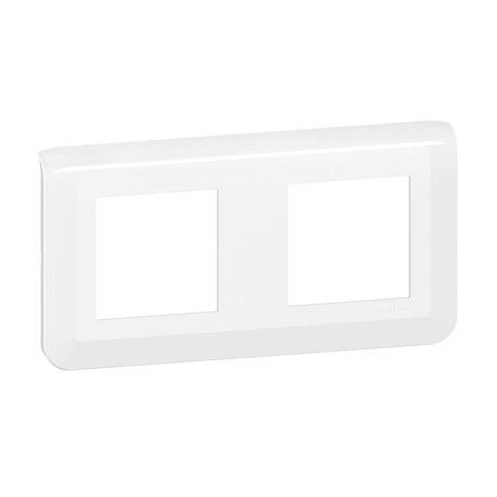 Plaque de finition horizontale Mosaic pour 2x2 modules blanc 078804L Plaque de finition horizontale Mosaic pour 2x2 modules blanc 078804L