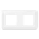 Plaque de finition horizontale Mosaic pour 2x2 modules blanc 078804L
