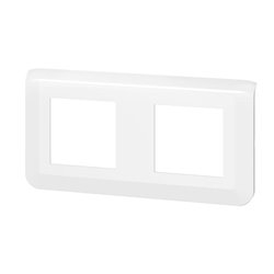 Plaque de finition horizontale Mosaic pour 2x2 modules blanc 078804L