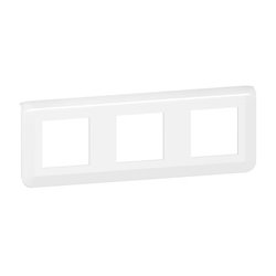 Plaque de finition horizontale Mosaic pour 3x2 modules blanc 078806L