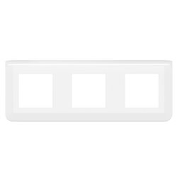 Plaque de finition horizontale Mosaic pour 3x2 modules blanc 078806L