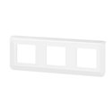 Plaque de finition horizontale Mosaic pour 3x2 modules blanc 078806L