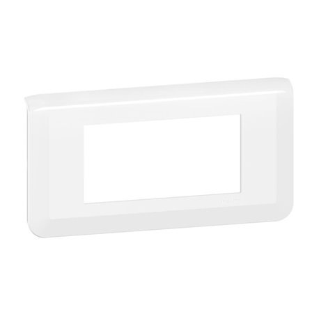 Plaque de finition horizontale Mosaic pour 4 modules blanc 078814L