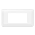 Plaque de finition horizontale Mosaic pour 4 modules blanc 078814L