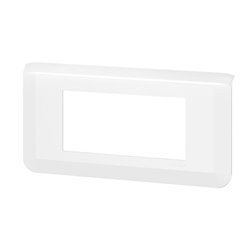 Plaque de finition horizontale Mosaic pour 4 modules blanc 078814L