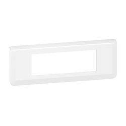 Plaque de finition horizontale Mosaic pour 6 modules blanc 078816L