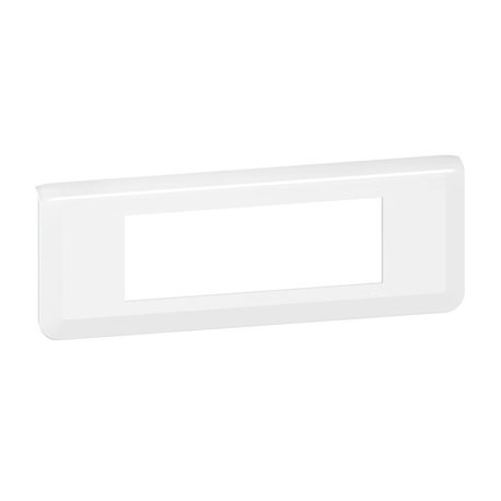 Plaque de finition horizontale Mosaic pour 6 modules blanc 078816L