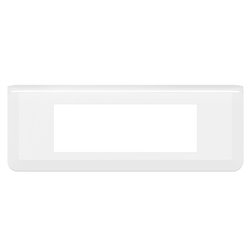Plaque de finition horizontale Mosaic pour 6 modules blanc 078816L