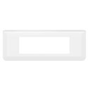 Plaque de finition horizontale Mosaic pour 6 modules blanc 078816L
