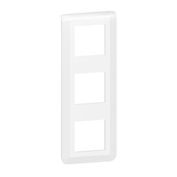 Plaque de finition verticale Mosaic pour 3x2 modules blanc 078823L
