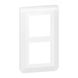 Plaque de finition verticale speciale renovation Mosaic pour 2x2 modules blanc 078854L
