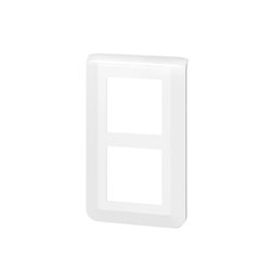 Plaque de finition verticale speciale renovation Mosaic pour 2x2 modules blanc 078854L
