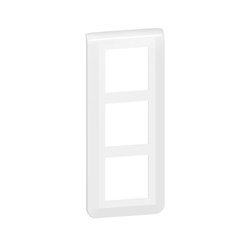 Plaque de finition verticale speciale renovation Mosaic pour 3x2 modules blanc 078856L