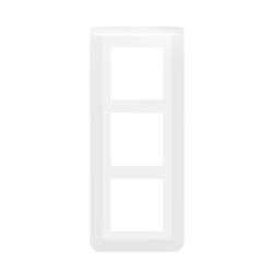 Plaque de finition verticale speciale renovation Mosaic pour 3x2 modules blanc 078856L