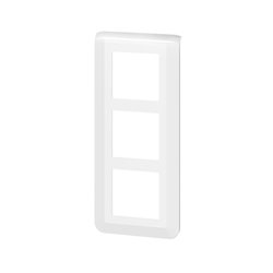 Plaque de finition verticale speciale renovation Mosaic pour 3x2 modules blanc 078856L