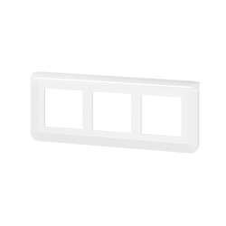 Plaque de finition horizontale speciale renovation Mosaic pour 3x2 modules blanc 078866L
