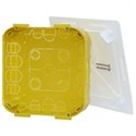 Boite pour derivation Batibox cloisons seches 115x115x40mm couvercle 140x140mm 089372