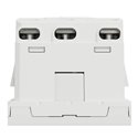 Prise double 2P+T DE 45° bornier à vis Unica NU306718A Blanc mécanisme seul