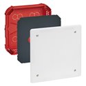 Boite complete Batibox maconnerie pour derivation rectangulaire 175x175x40mm 089274