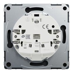 Prise de courant 2P+T FR D-Life MTN2500-6034 Anthracite mécanisme et enjoliveur