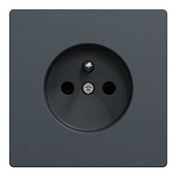 Prise de courant 2P+T FR D-Life MTN2500-6034 Anthracite mécanisme et enjoliveur