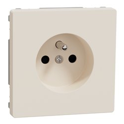 Prise de courant 2P+T FR D-Life MTN2500-6033 Blanc sable mécanisme et enjoliveur