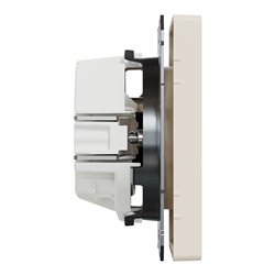 Prise de courant 2P+T FR D-Life MTN2500-6033 Blanc sable mécanisme et enjoliveur