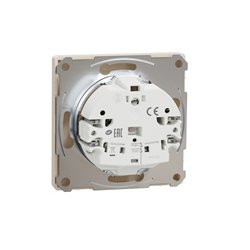 Prise de courant 2P+T FR D-Life MTN2500-6033 Blanc sable mécanisme et enjoliveur